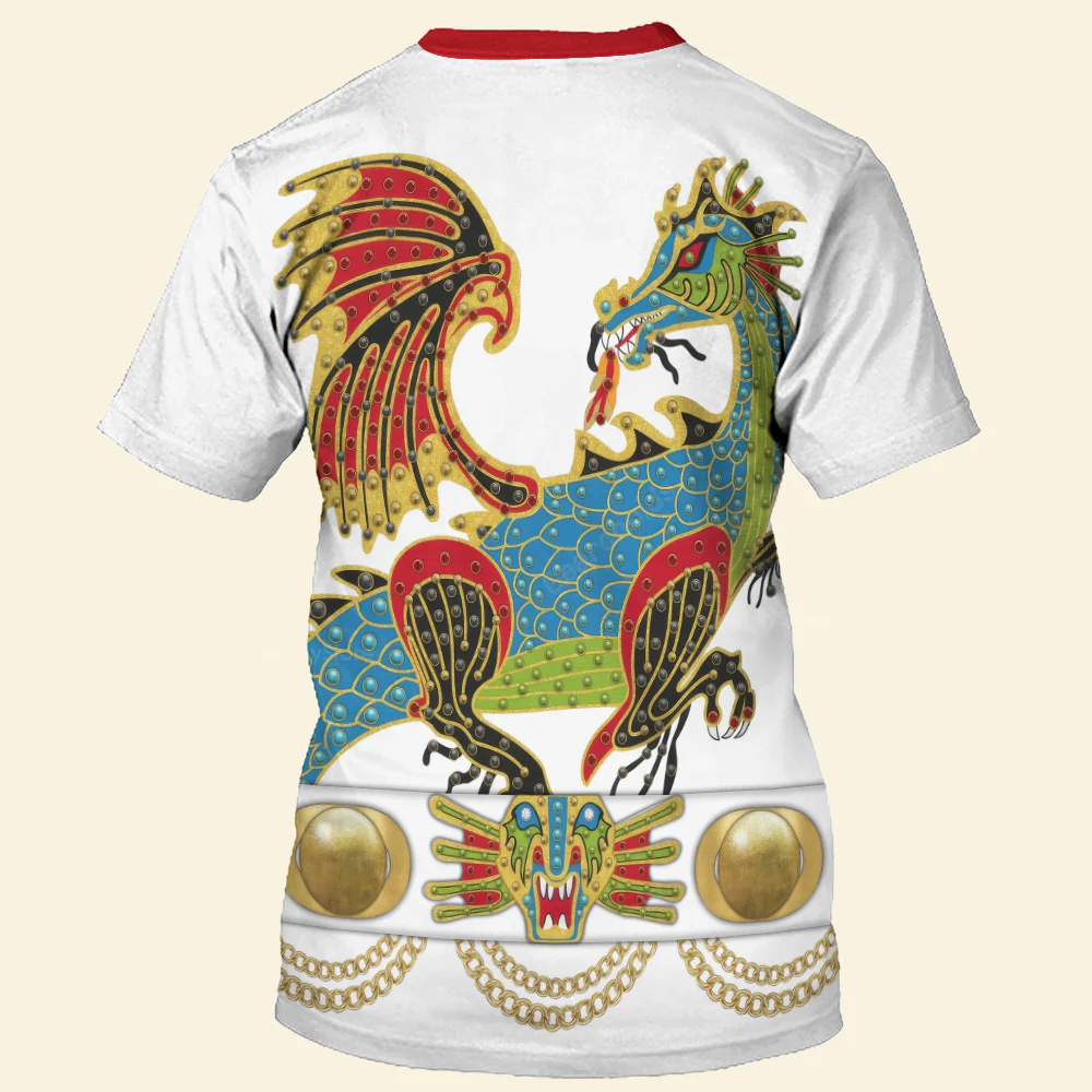Elvis Presley The Dragon Outfit Black - Costume Cosplay Hoodie Sweatshirt Sweatpants CSELV017 - Image 11