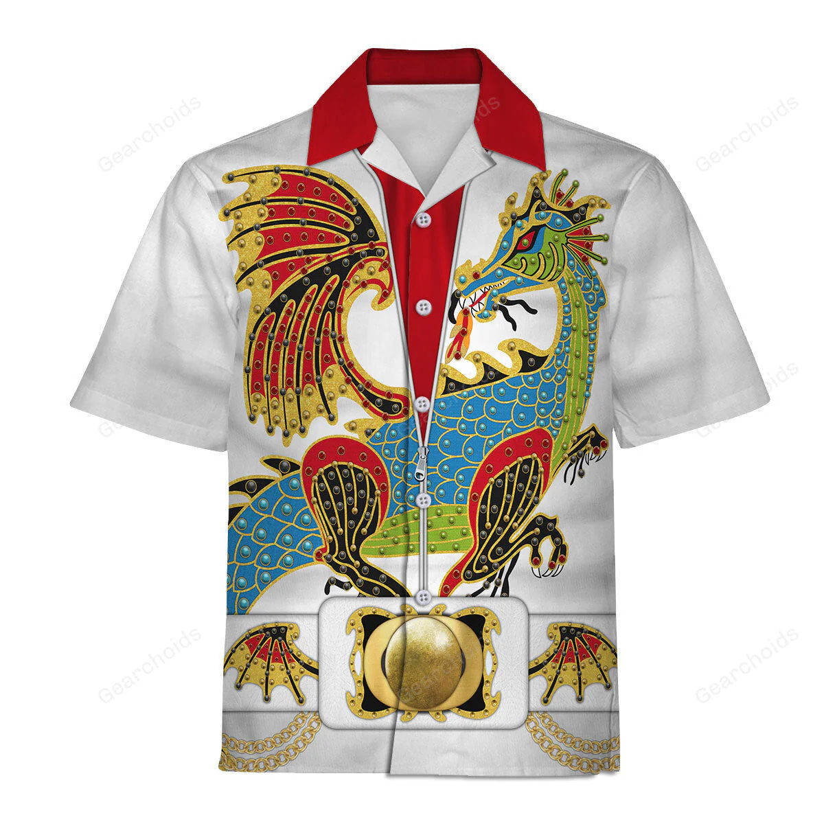 Elvis Presley The Dragon Outfit Black - Costume Cosplay Hoodie Sweatshirt Sweatpants CSELV017 - Image 7