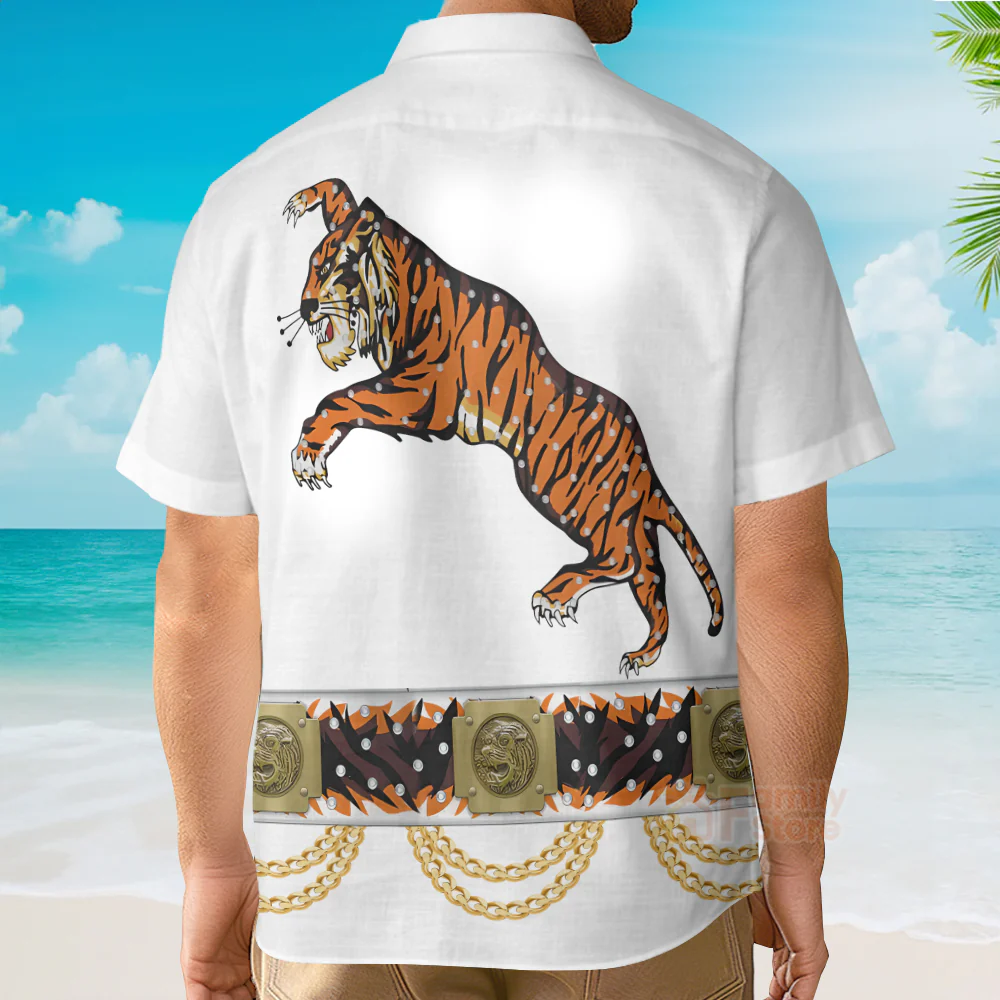 Elvis Presley Tiger - Costume Cosplay Hawaiian Shirt  CSELV002 - Image 3