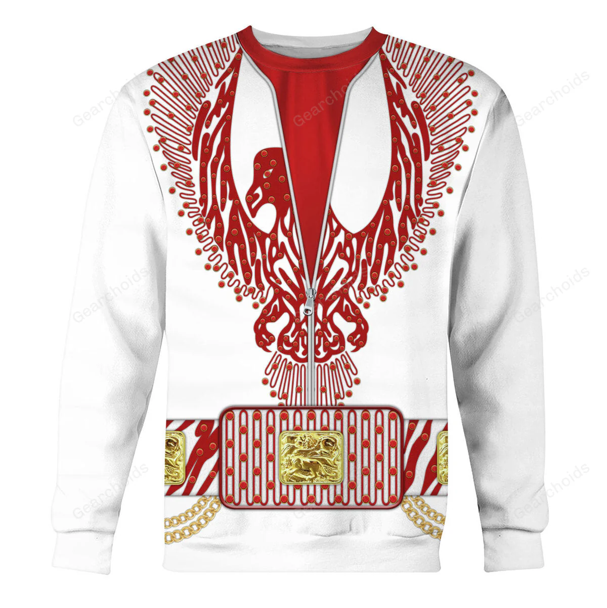 Elvis Red Phoenix Suit - Costume Cosplay Hoodie Sweatshirt Sweatpants CSELV035 - Image 5