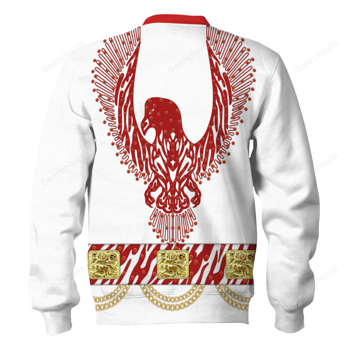 Elvis Red Phoenix Suit - Costume Cosplay Hoodie Sweatshirt Sweatpants CSELV035 - Image 6