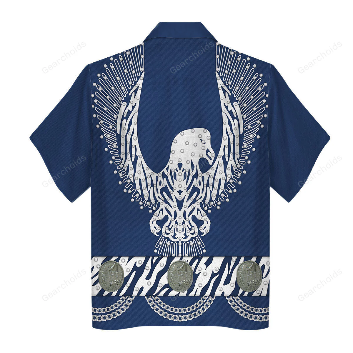 Elvis Silver Phoenix Blue - Costume Cosplay Hoodie Sweatshirt Sweatpants CSELV018 - Image 10