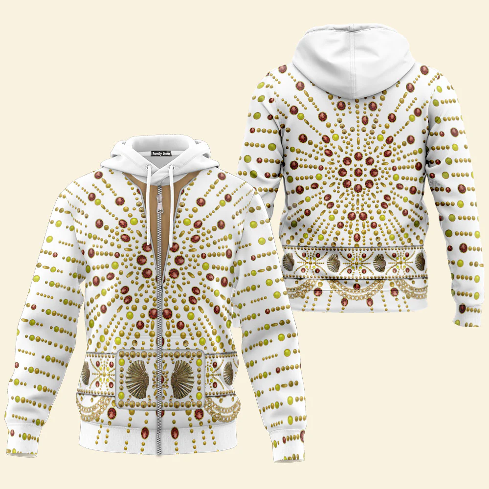 Elvis Sunburst - Costume Cosplay Hoodie Sweatshirt Sweatpants CSELV040 - Image 4