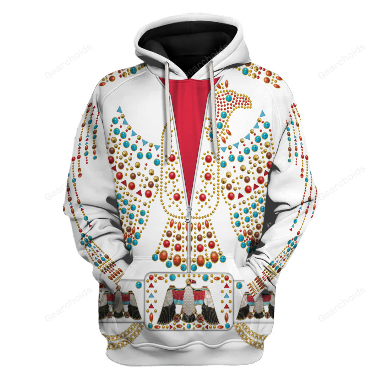 Elvis Thunderbird Costume - Costume Cosplay Hoodie Sweatshirt Sweatpants CSELV009 - Image 2