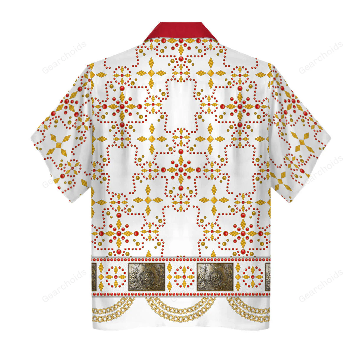 Elvis White Conquistador - Costume Cosplay Hawaiian Shirt - Image 2