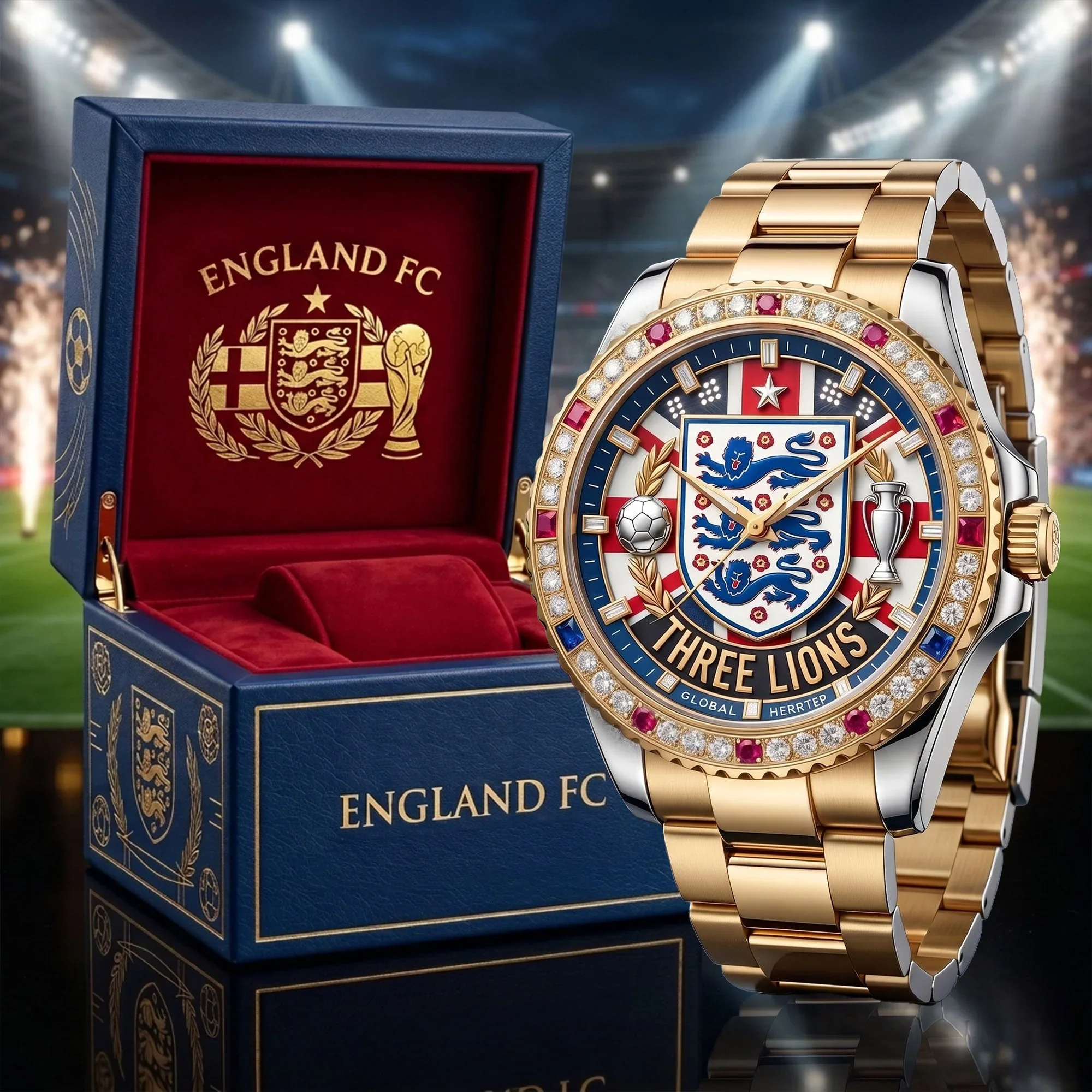 England Soccer Championship 2026 - Men's Wrist Watch - Gift For Sport Lovers HH01