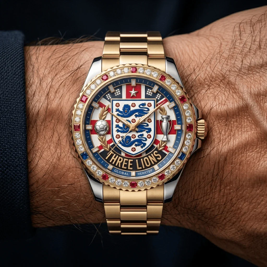 England Soccer Championship 2026 - Men's Wrist Watch - Gift For Sport Lovers HH01 - Image 2