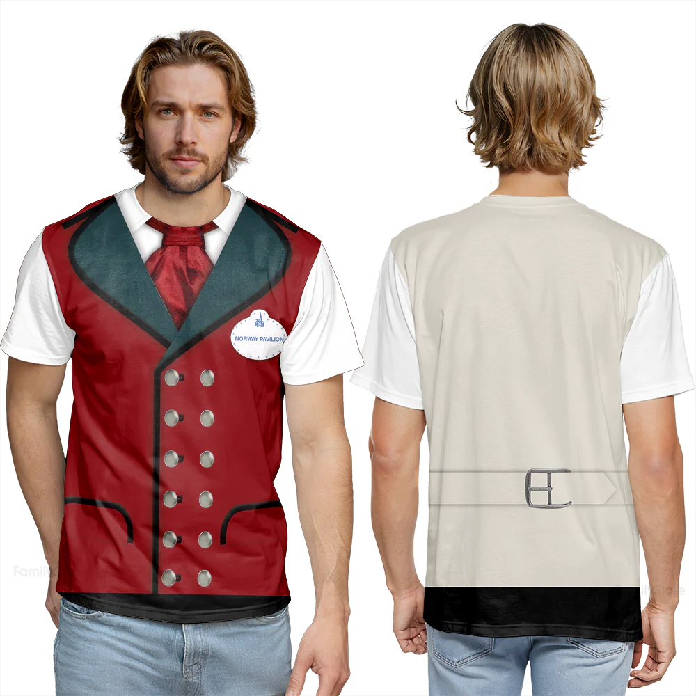 Epcot Norway Pavilion Disney Costume T-shirt For Men