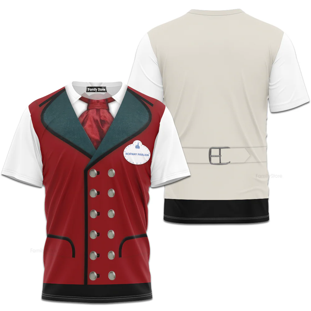 Epcot Norway Pavilion Disney Costume T-shirt For Men - Image 2