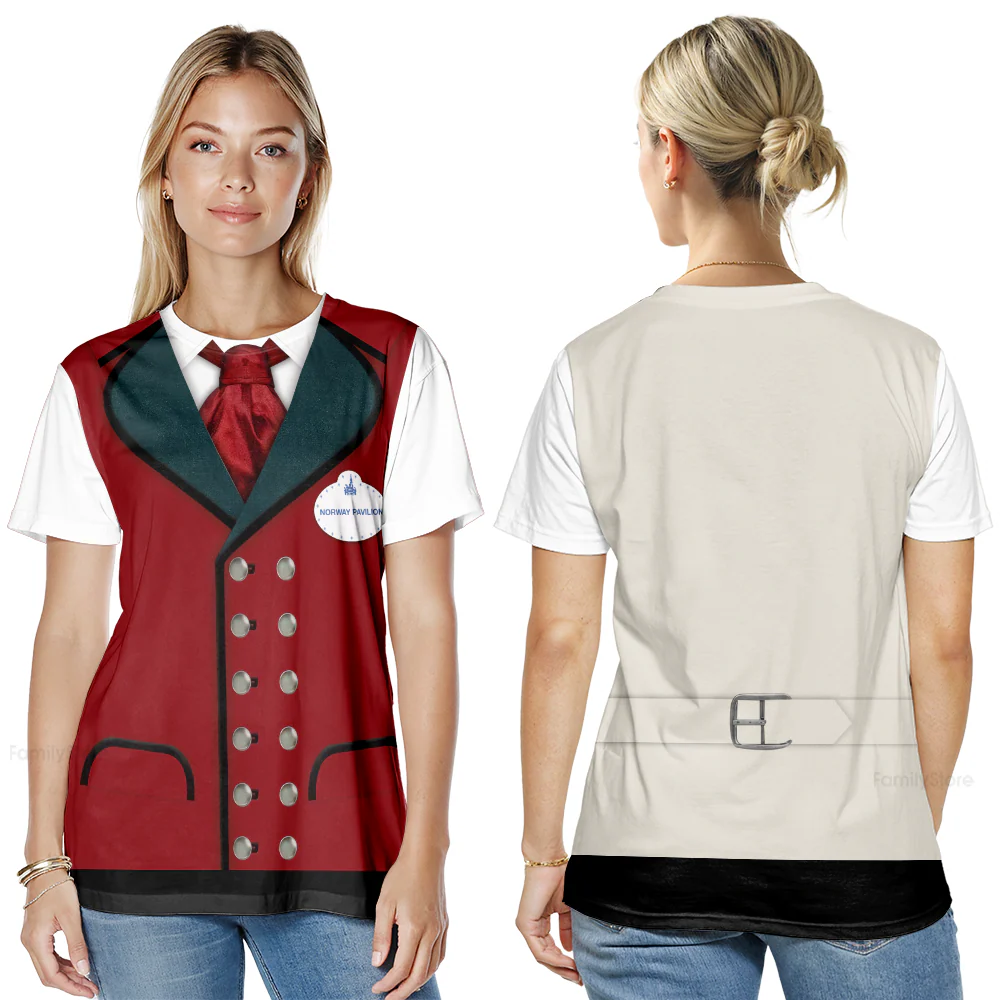 Epcot Norway Pavilion Disney Costume T-shirt For Men - Image 4