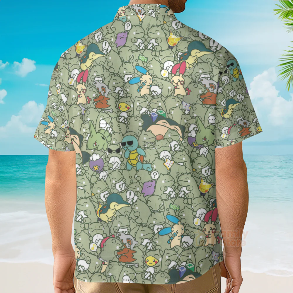 Epic PoMo Pattern Hawaiian Shirt - Image 5