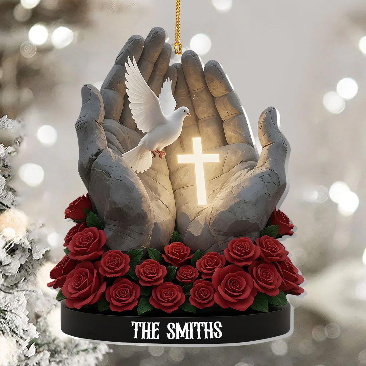 Eternal Faith - Personalized Acrylic Ornament - Gift For Christmas HL128 - Image 5