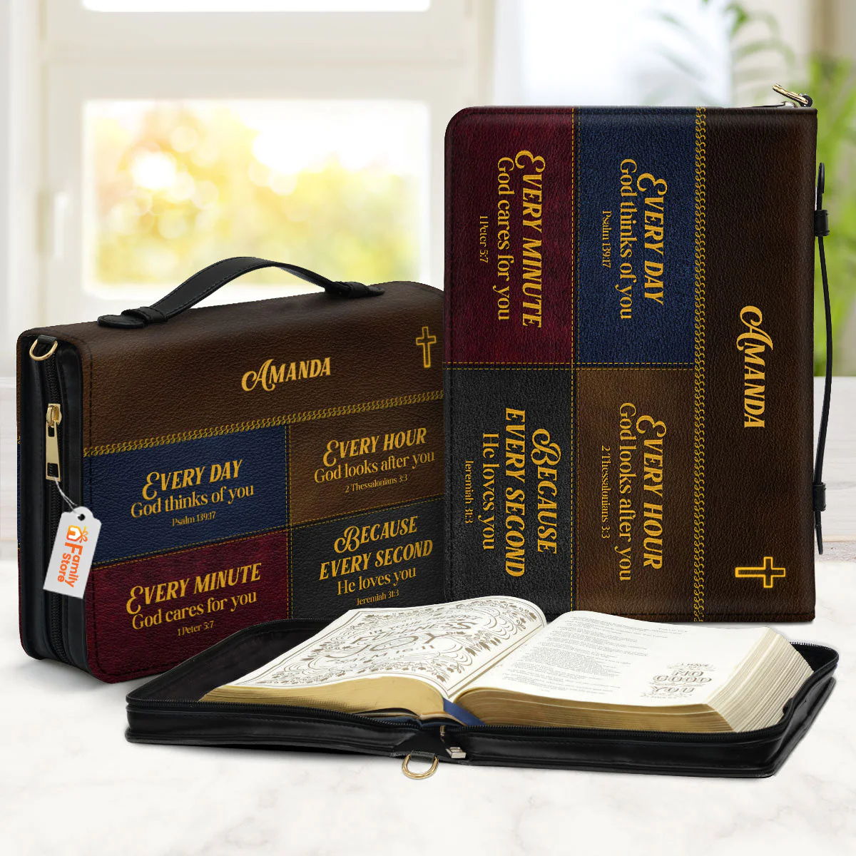 Everyday God Thinks Of You - Thoughtful Gift For Christians - Personalized Bible Covers - AT4080931 - Image 2