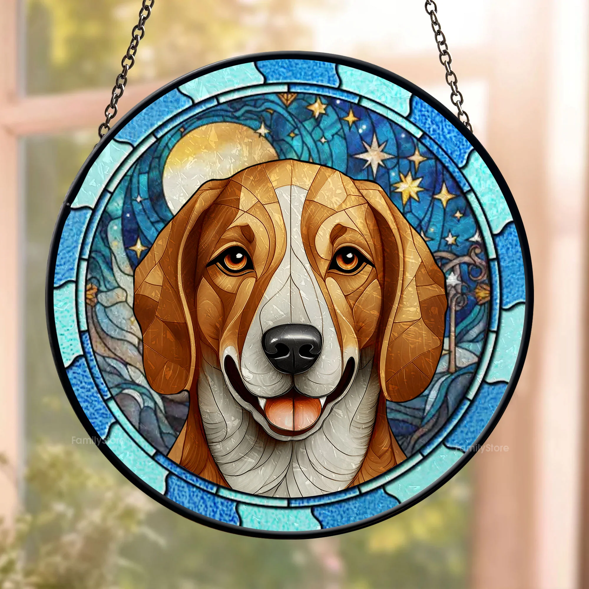 Angels Have Wings - Memorial Gift For Pet Lovers - Personalized Stained Glass Window Hanging Suncatcher