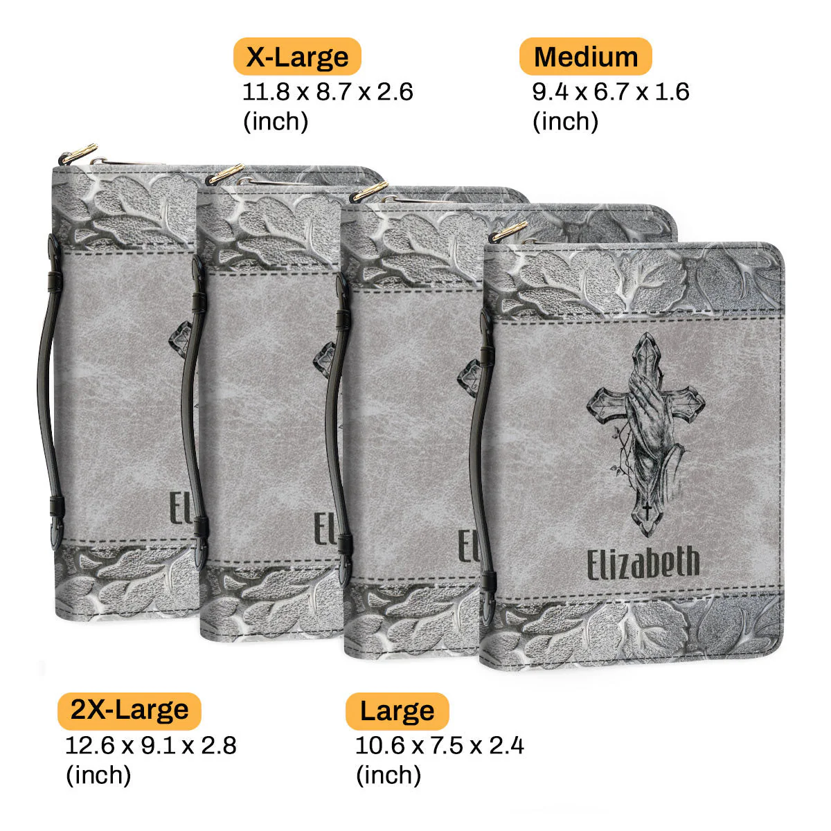 Everywhere I Go Jesus Goes With Me - Beautiful Personalized Bible Covers - AT4082404 - Image 6