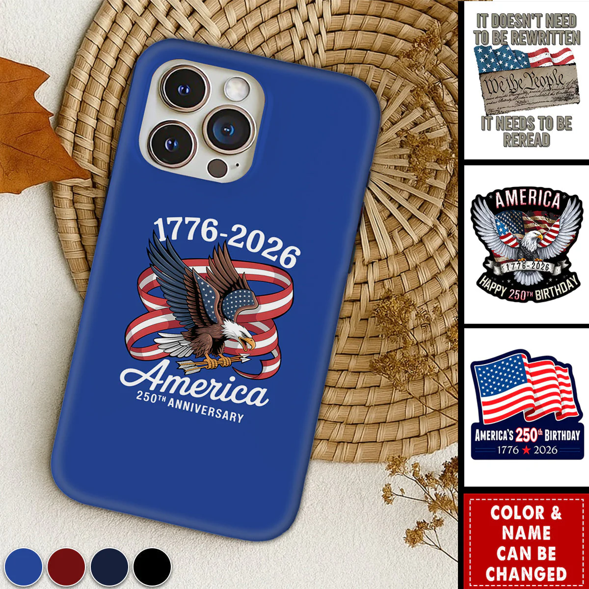 Faith, Family And Freedom USA - Personalized Phone Case - Gift For Patriotic HN02 - Image 2