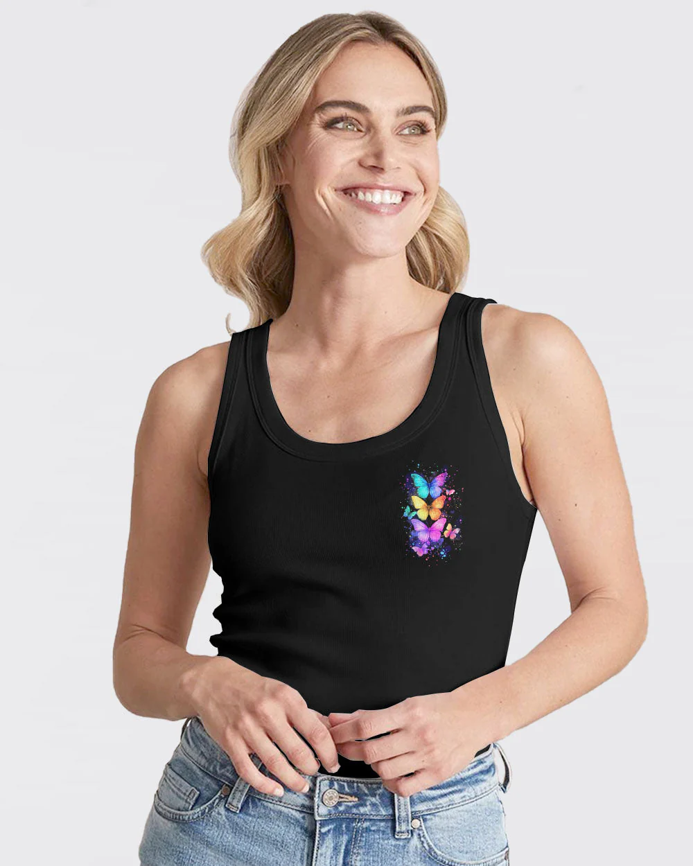 Faith Hope Love Butterflies Women's All Over Print Shirt - 2201251 - Image 15