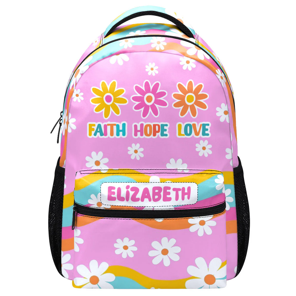 Faith Hope Love - Personalized Backpack - Back To School Gift For Kids TD118