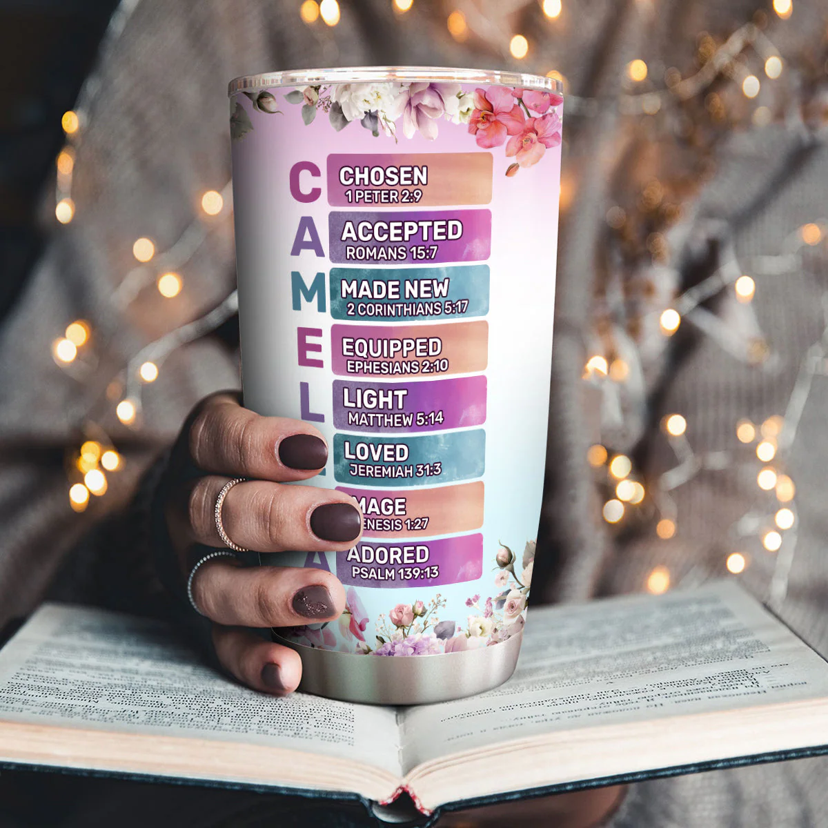 Faith Hope Love - Personalized Stainless Steel Tumbler HL128 - Image 3