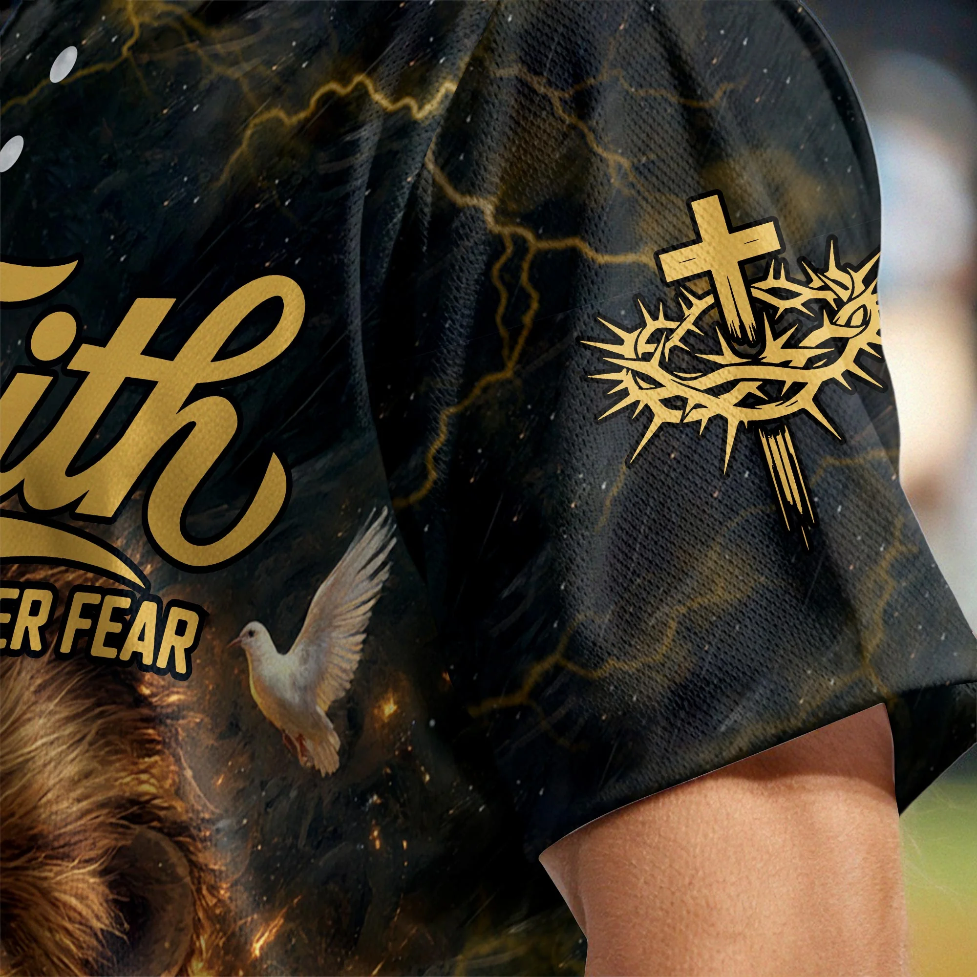 Faith Over Fear Divine Strength Baseball Jersey Bundle - Image 5