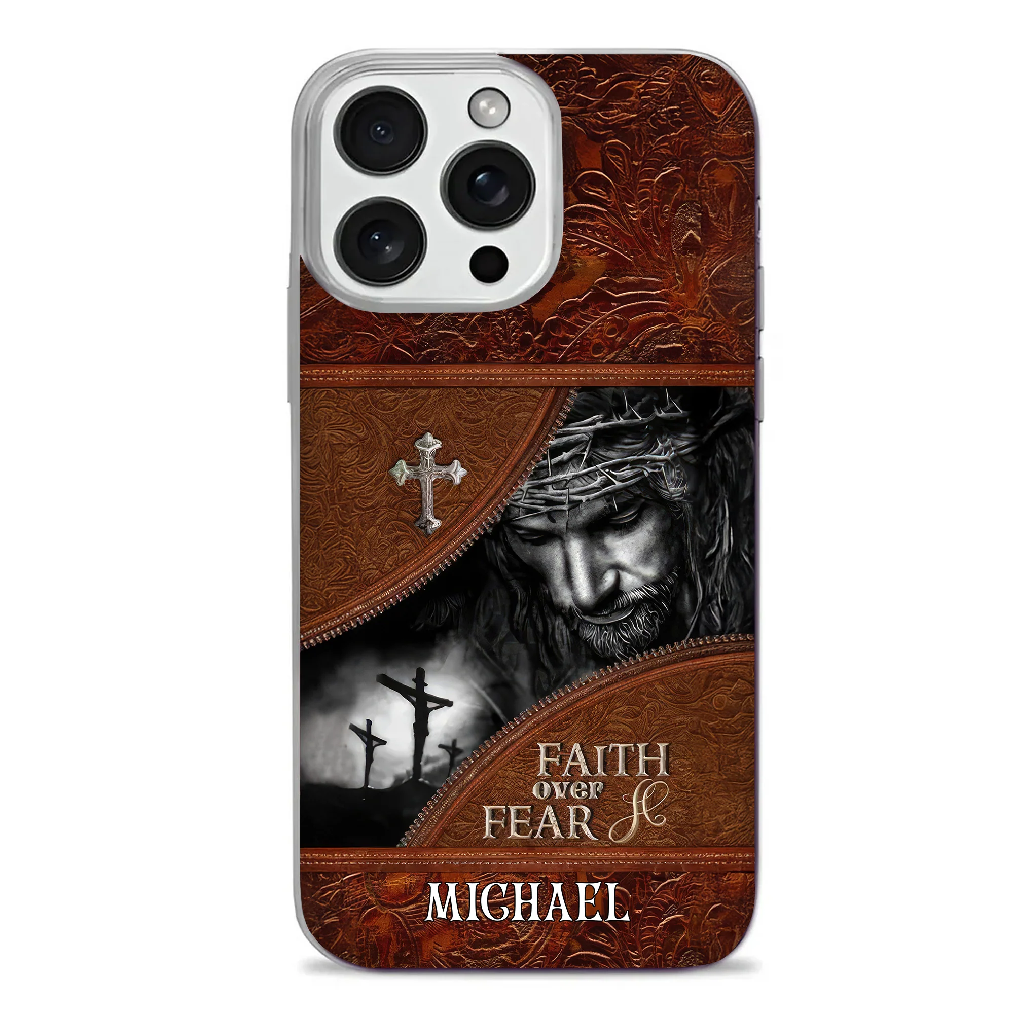 Faith Over Fear - Personalized Phone Case TD118