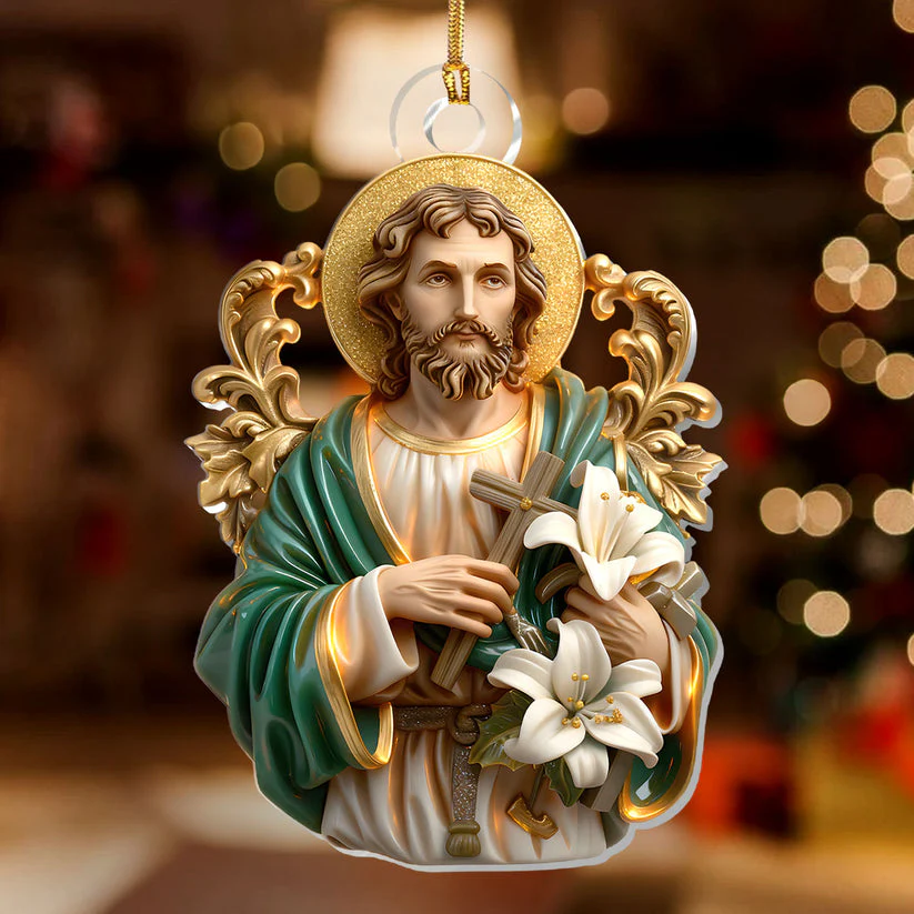 Faithful Carpenter - 1-Layer Acrylic Ornament - Gift for Christmas HL128 - Image 3