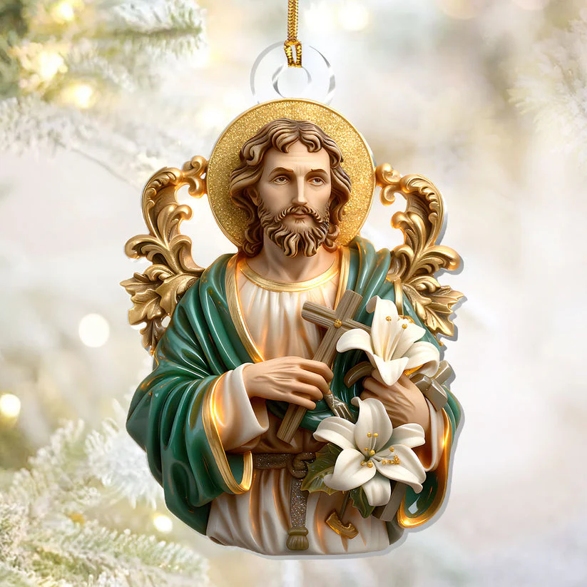 Faithful Carpenter - 1-Layer Acrylic Ornament - Gift for Christmas HL128 - Image 4