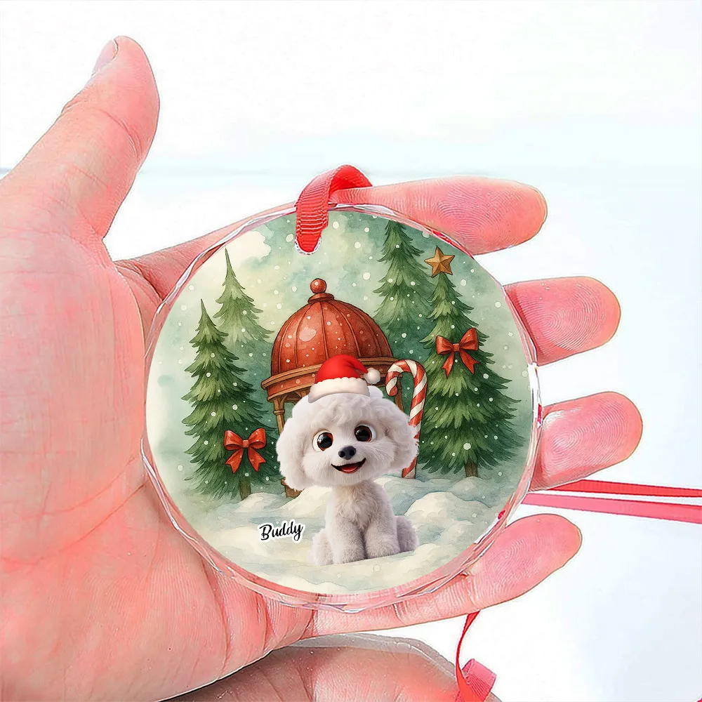 Falling In Me - Personalized Glass Ornament - Christmas Gift For Pet Lovers, Pet Owners | CLP15.V3 HH01 - Image 4