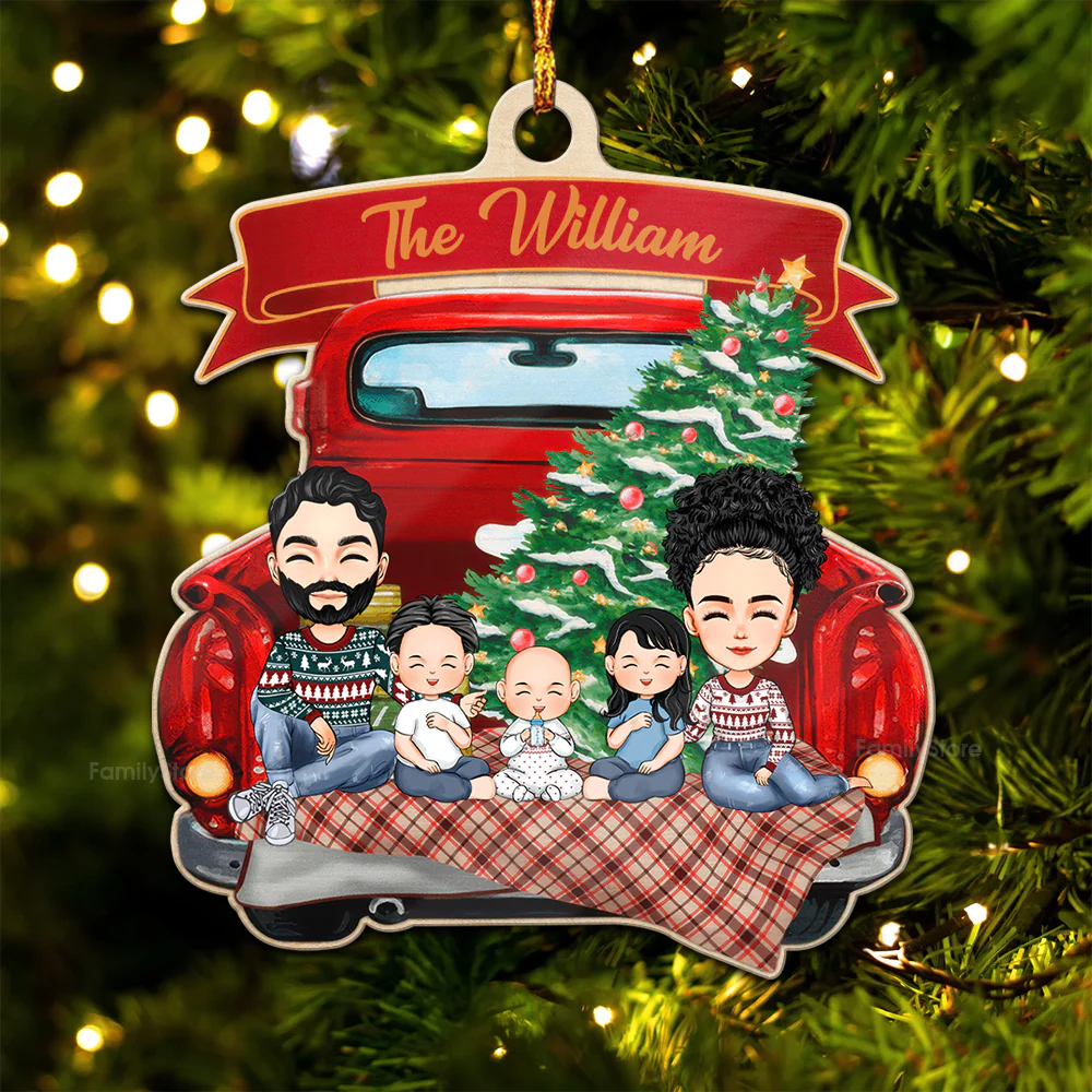 Family Is A Gift - Gift For Family - Personalized Wood Ornament - CL33 NA94 - Image 5