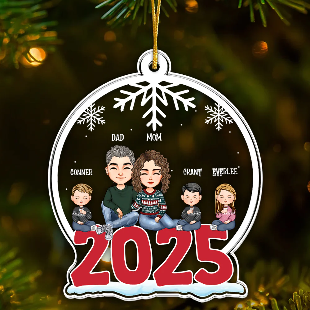 Family Is A Precious Gift - Gift For Family - Personalized Acrylic Ornament NA94