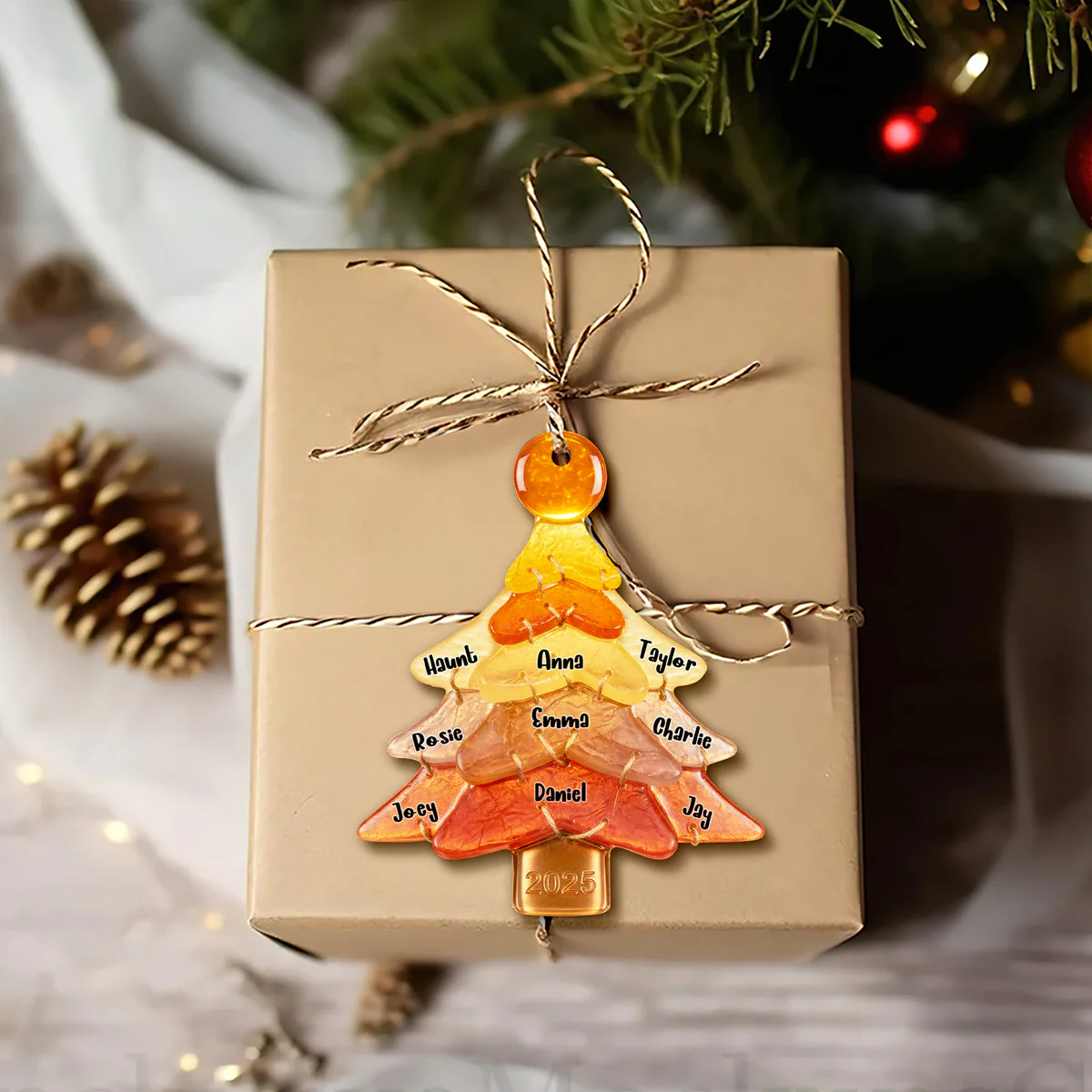 Family Tree - Personalized Acrylic Ornament - Christmas Gifts For Family NL122 - Image 4