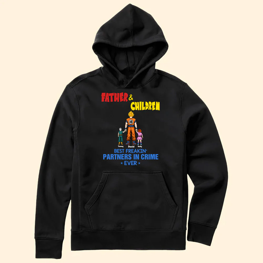 DrBa Father And Sons Best Freaking Partners In Crime - Gift For Dad, Father's Day - Personalized TShirt CL03 - Image 5