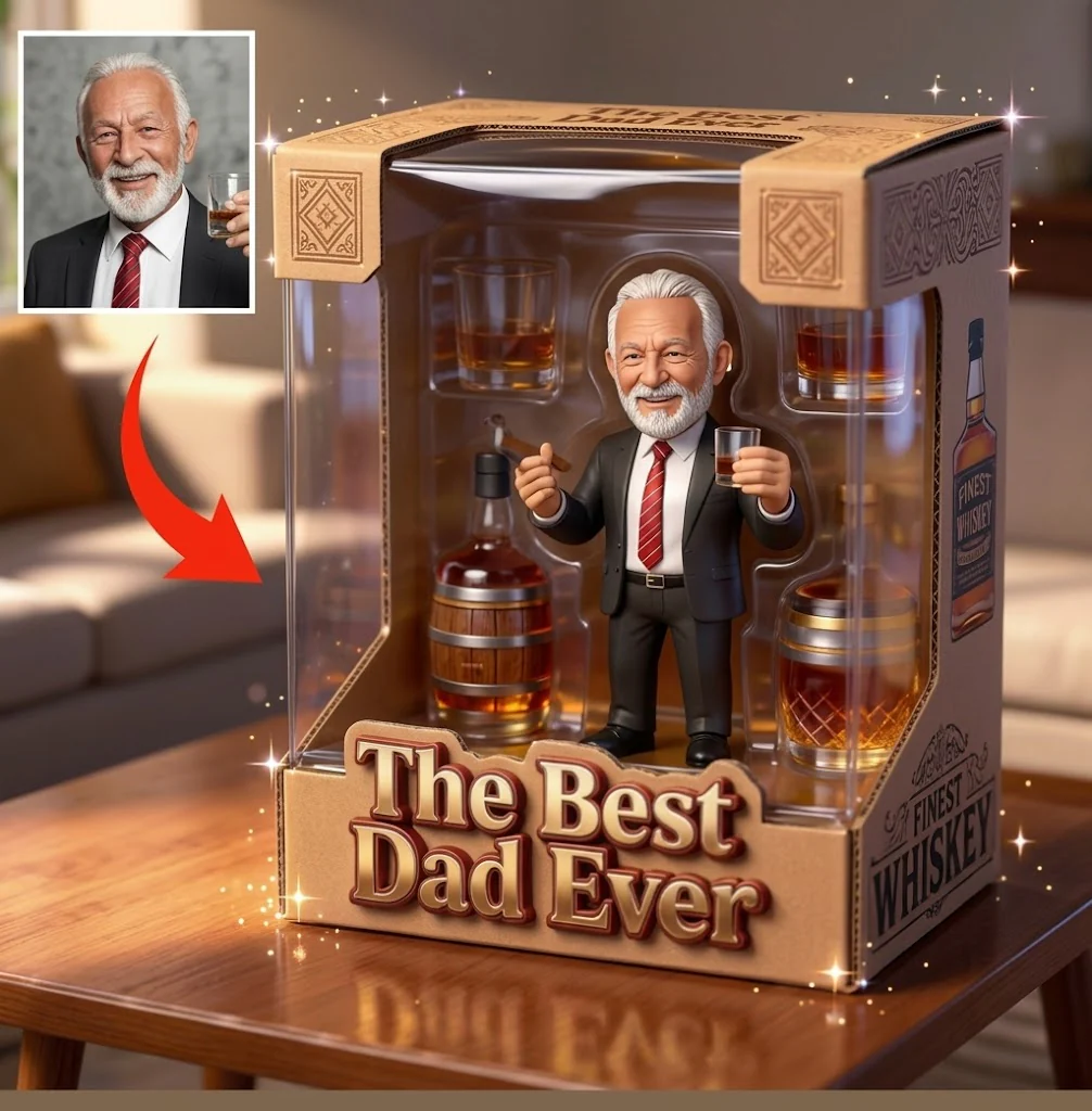 Father Gift, Customize Father With Hobby - Personalized Custom Shaped Acrylic Plaque VD01 - Image 3
