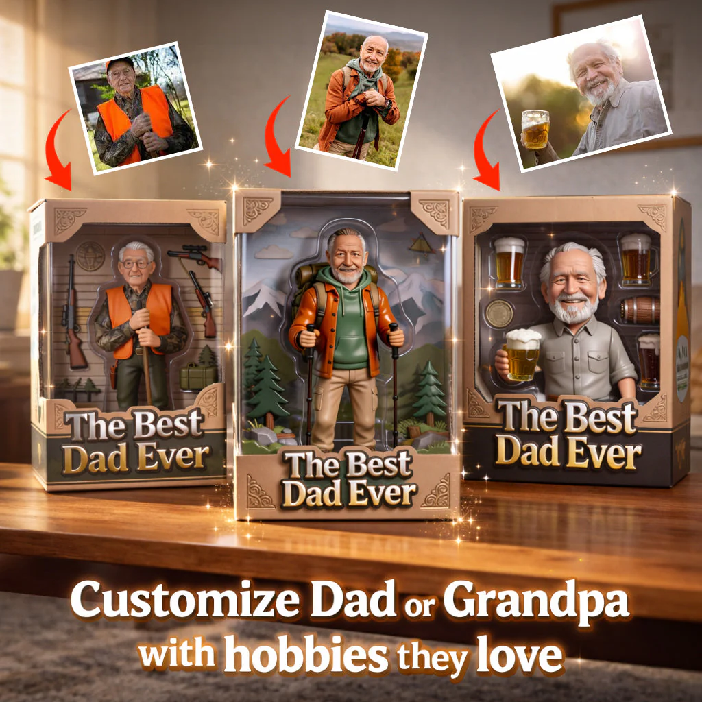 Father Gift, Customize Father With Hobby - Personalized Custom Shaped Acrylic Plaque VD01 - Image 5