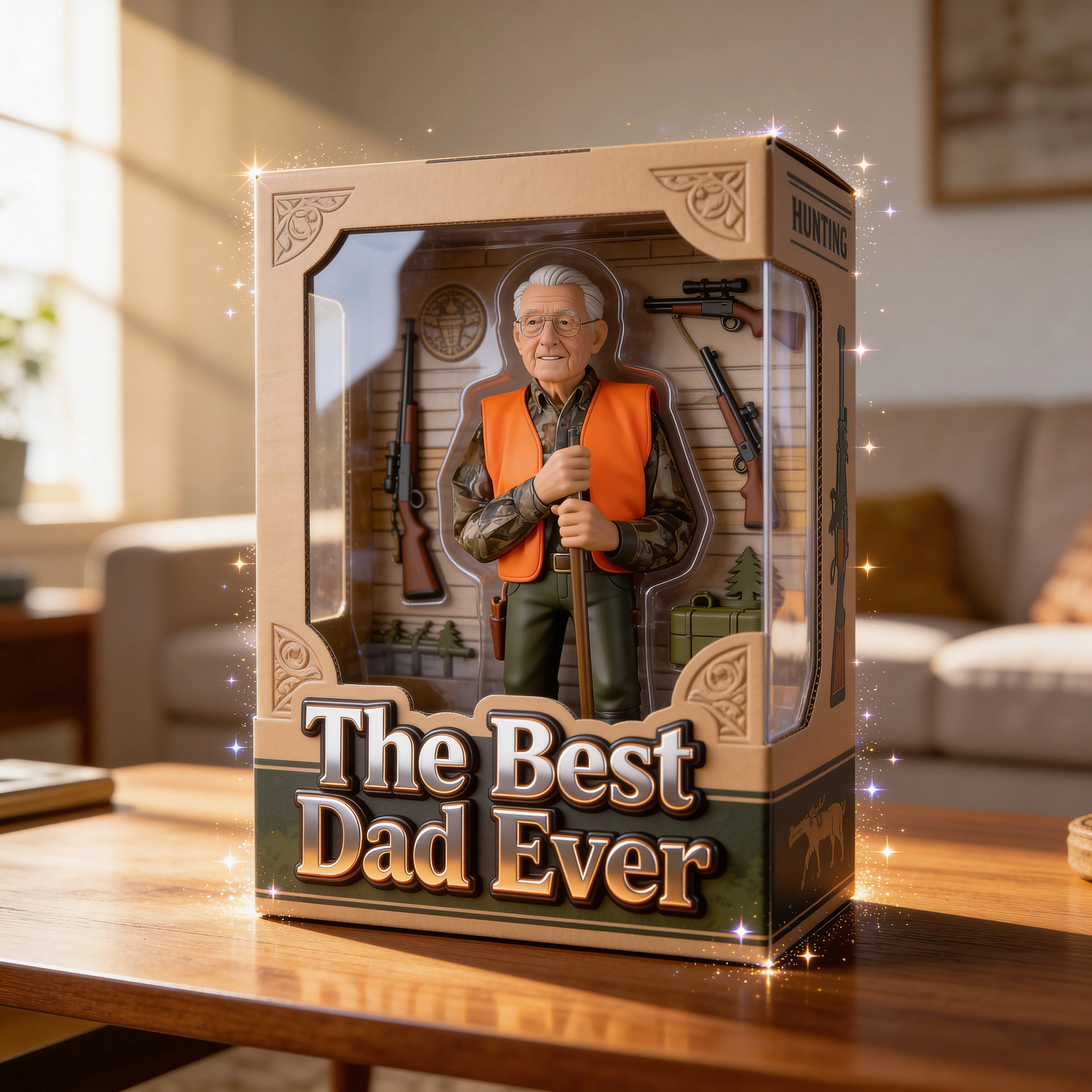 Father Gift, Customize Father With Hobby - Personalized Custom Shaped Acrylic Plaque VD01 - Image 6