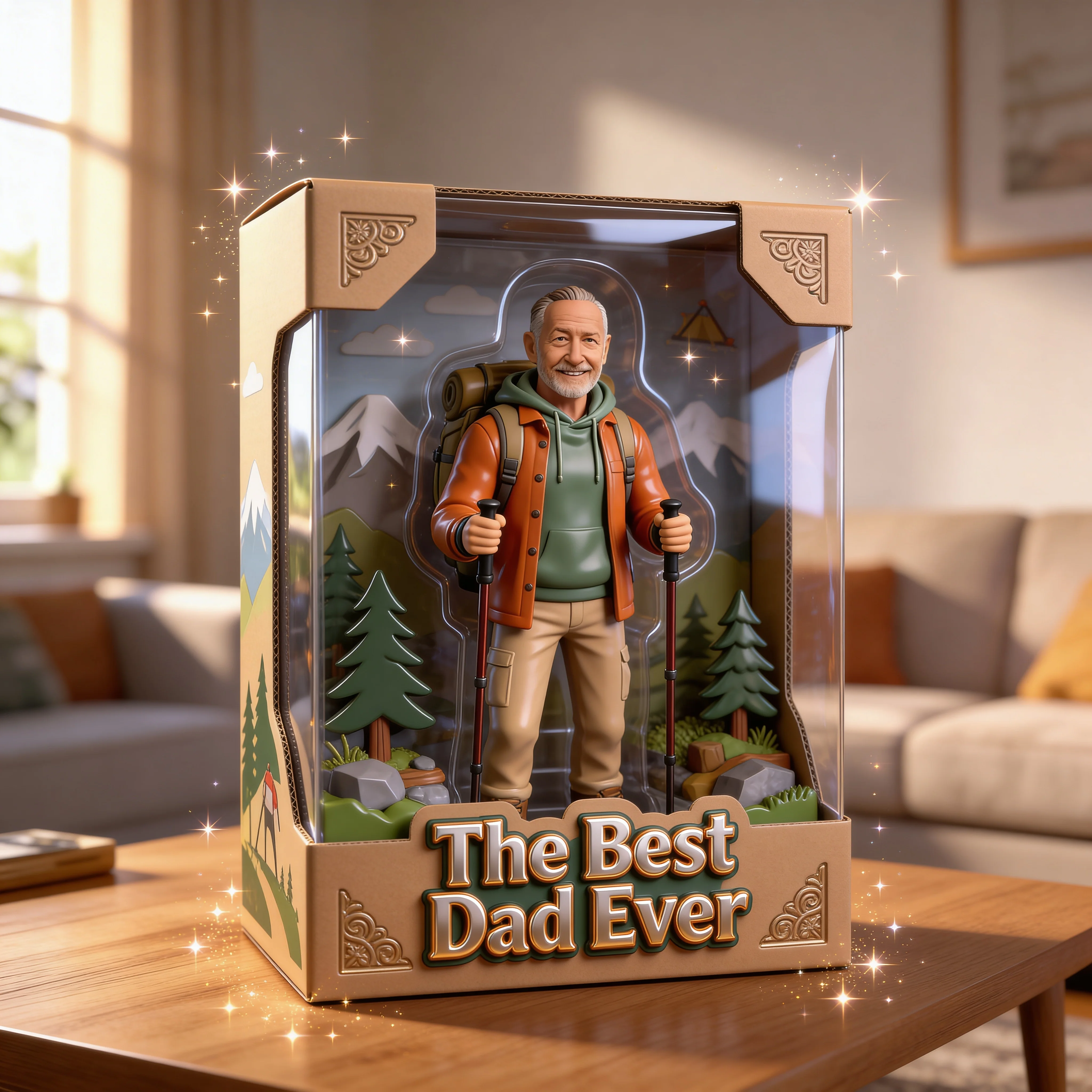 Father Gift, Customize Father With Hobby - Personalized Custom Shaped Acrylic Plaque VD01 - Image 7