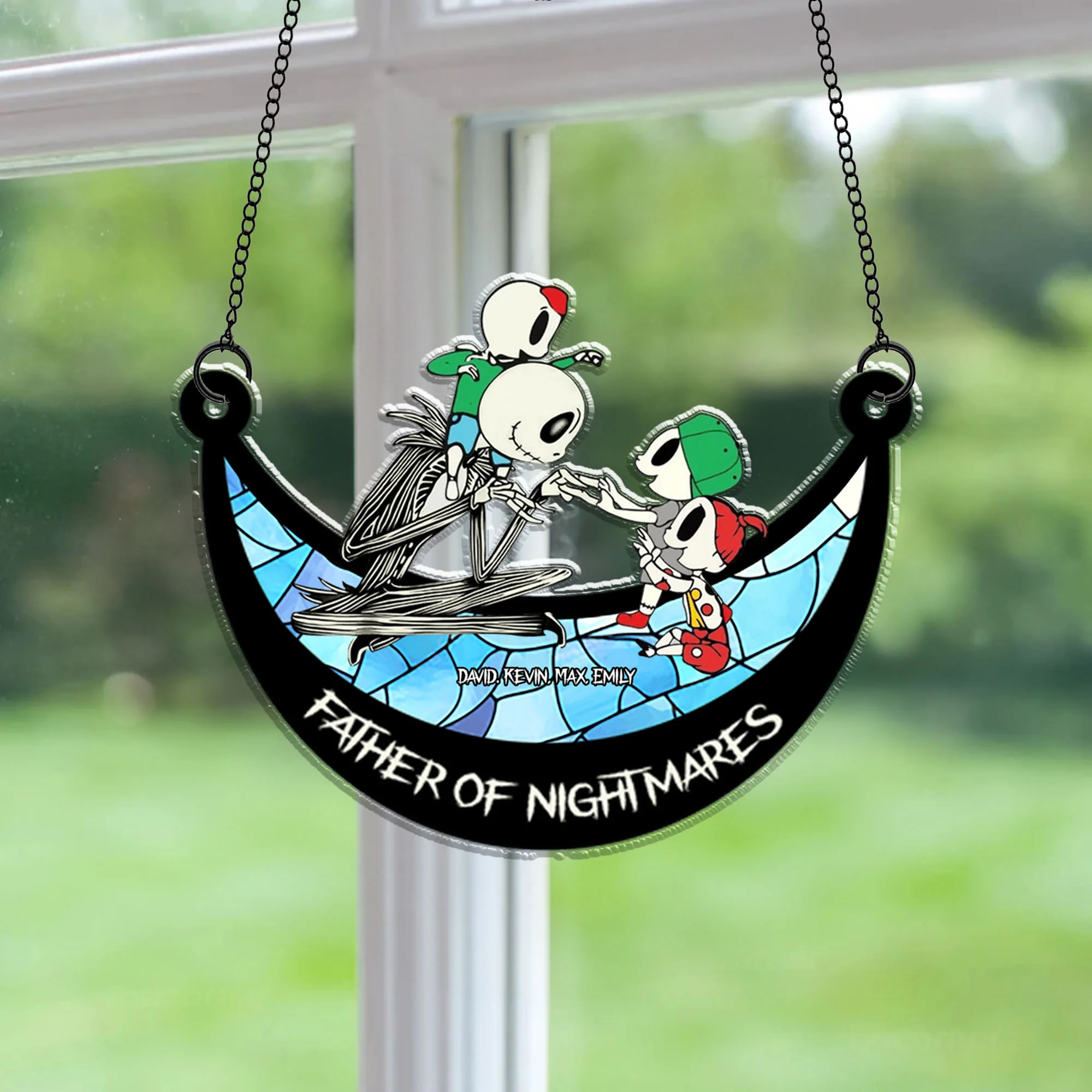 Father Of Nightmare - Gift For Dad - Personalized Suncatcher Ornament - CL14 NH96