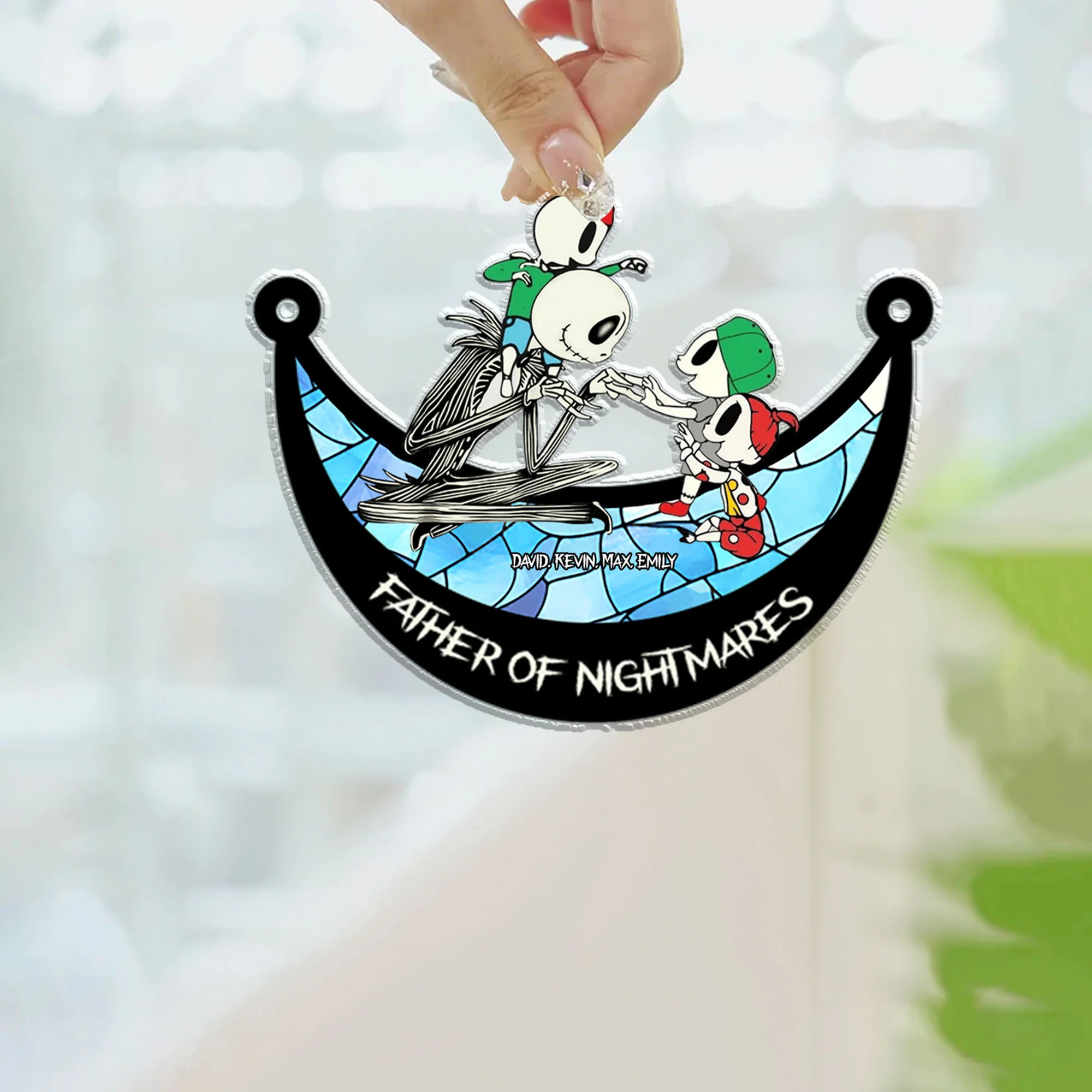 Father Of Nightmare - Gift For Dad - Personalized Suncatcher Ornament - CL14 NH96 - Image 3