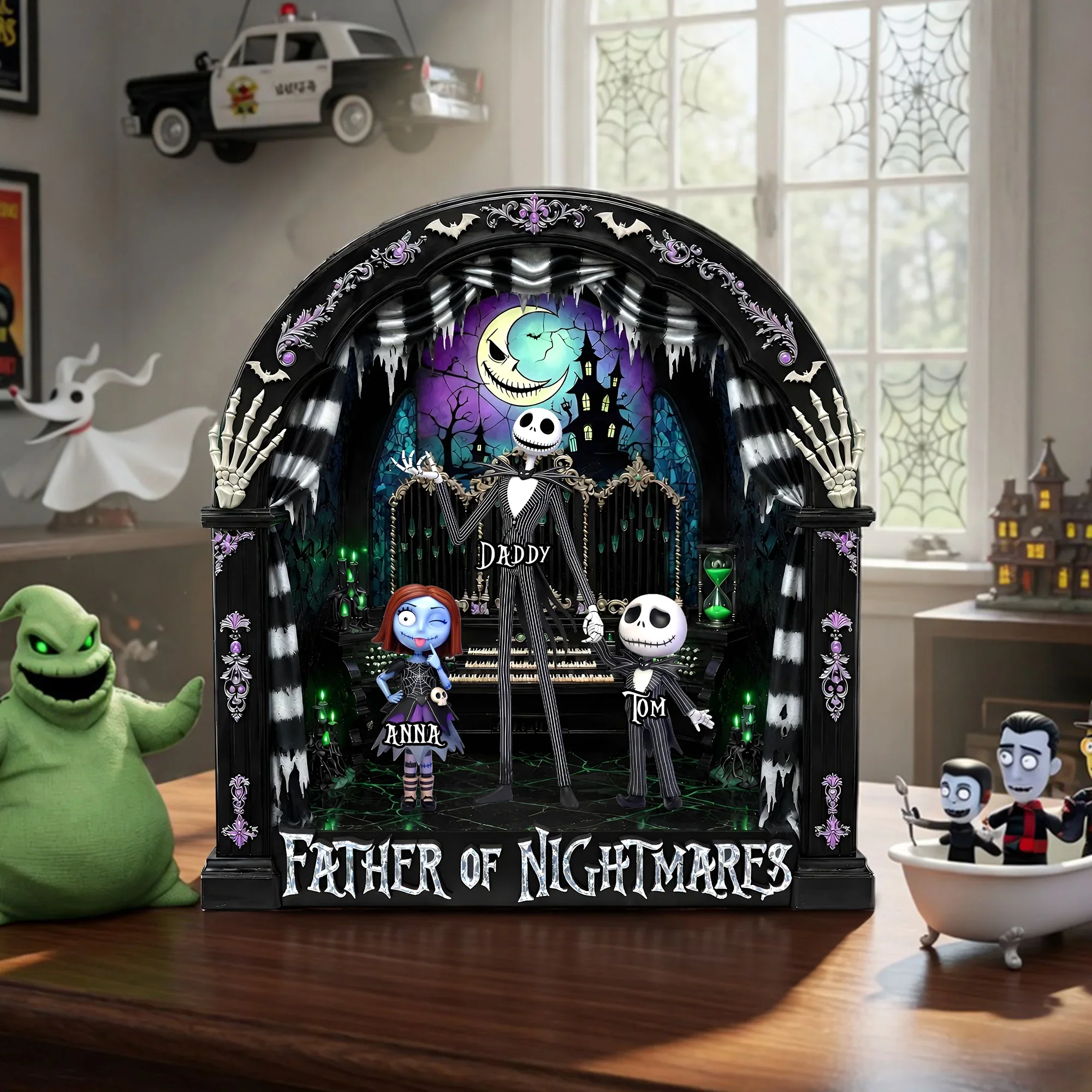 Father Of Spooky - Personalized Acrylic Plaque - Gift For Dad HH01 - Image 2