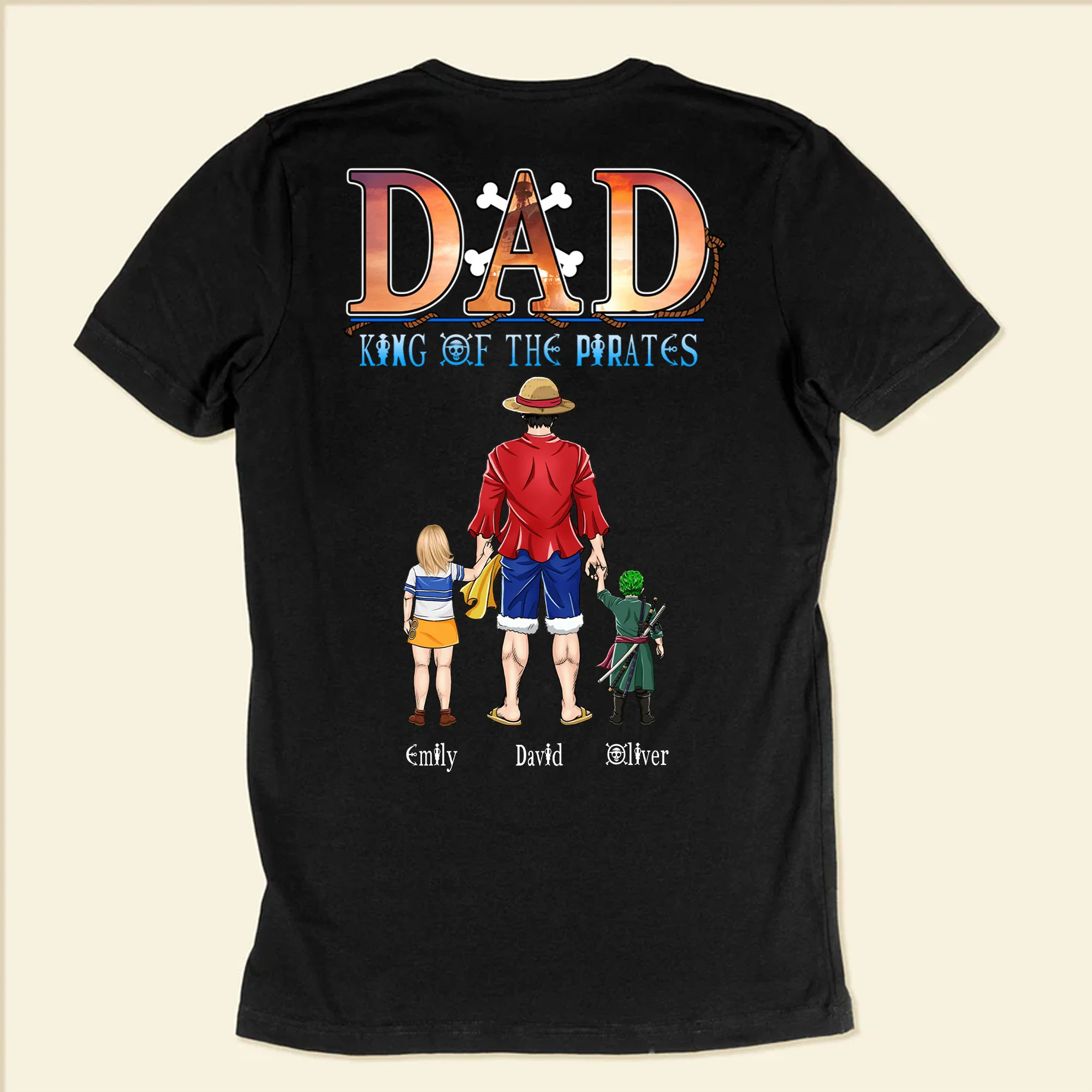 OnPi Pirate Adventure Father Of The Little Kings - Gift For Dad, Husband, Father's Day - Personalized Shirt 2 Side - Image 5