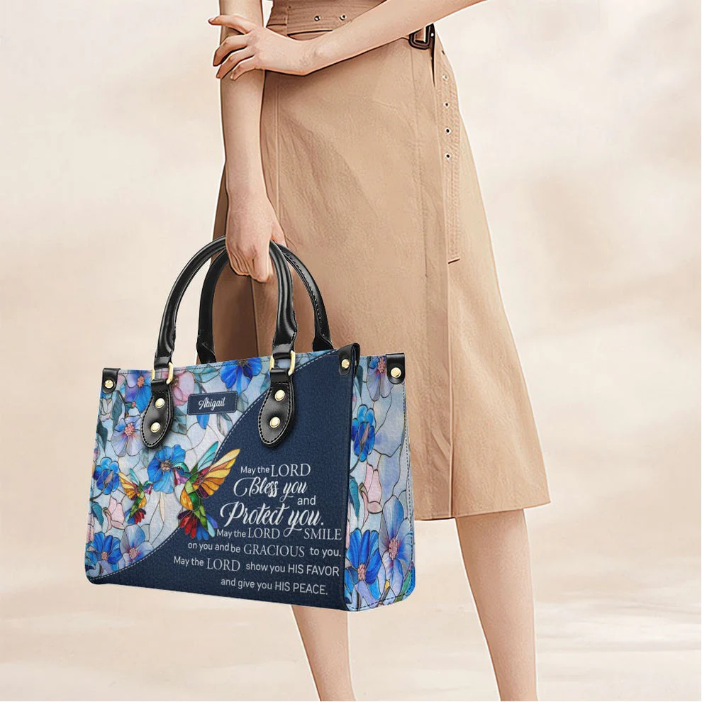 Fear Not For I Am With You - Personalized Leather Handbag - Gift For Her HL128 - Image 3