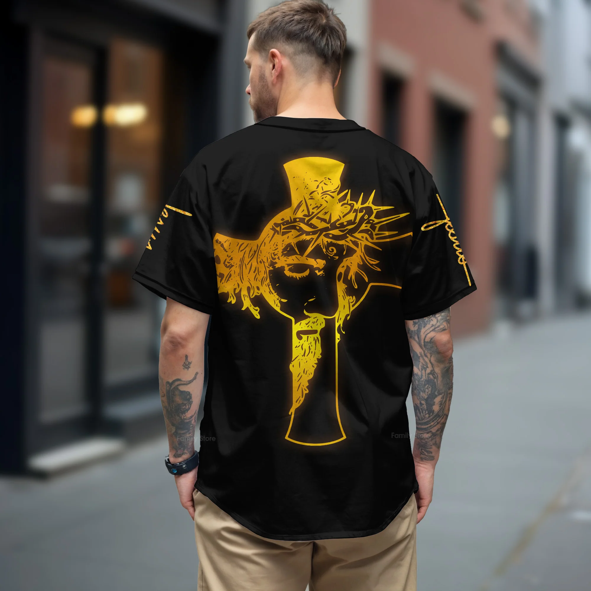 Fear Not For Jesus The Lion Of Judah Has Triumphed Printed 3D Baseball Jersey - Christant Gift For Him - Image 3