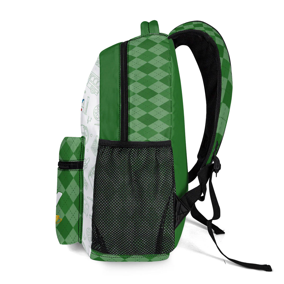 First Day Of School - Personalized Canvas Backpack - Gift For Kids TD118 - Image 4