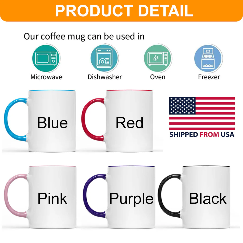 First My Daughter Forever My Friend - Personalized Accent Mug - Gift For Mom, Daughter HN02 - Image 5