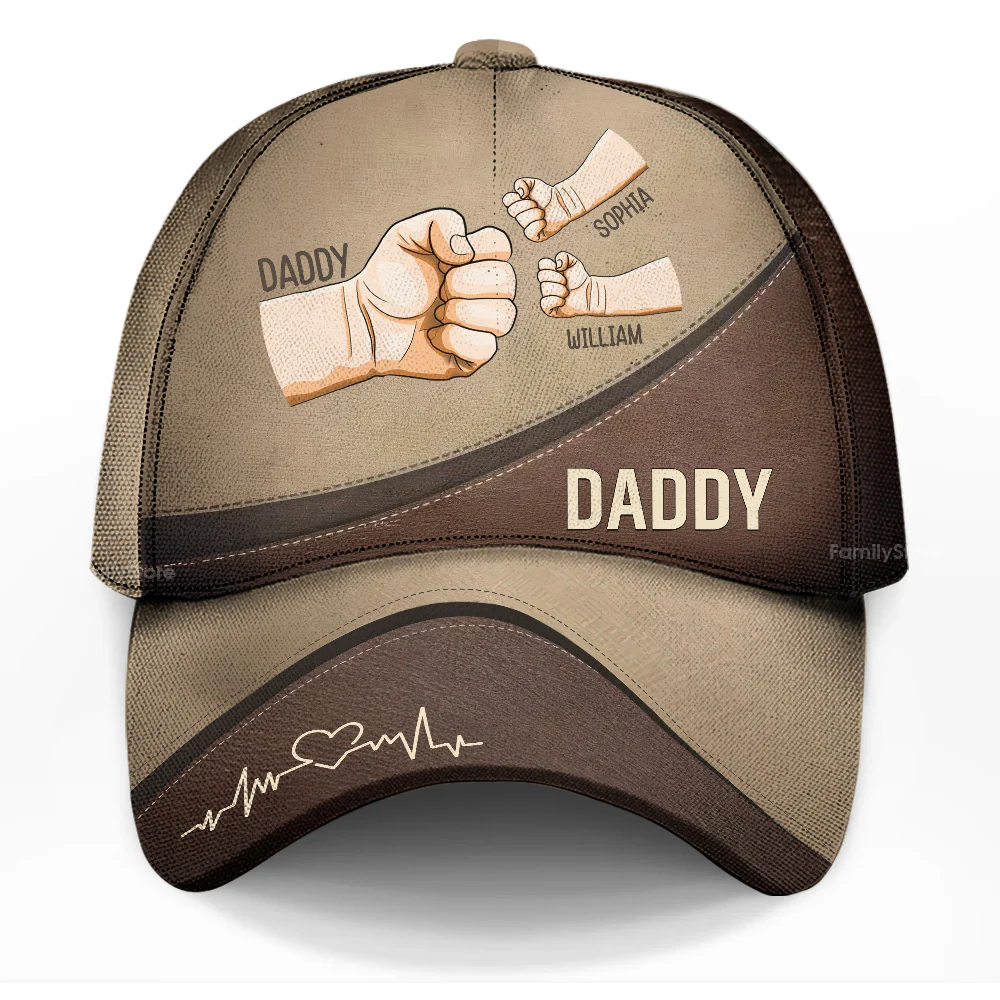 Fist Bump Daddy - Personalized Hat - Father’s Day Gift for Dad | GR6 DUC4 - Image 3