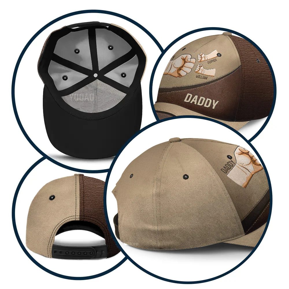 Fist Bump Daddy - Personalized Hat - Father’s Day Gift for Dad | GR6 DUC4 - Image 6