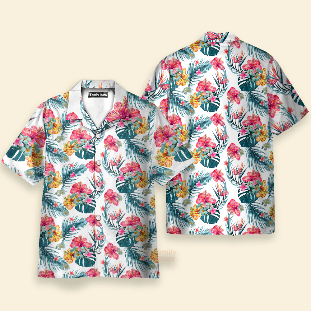Floral Flower 11 Hawaiian Shirt - Image 2