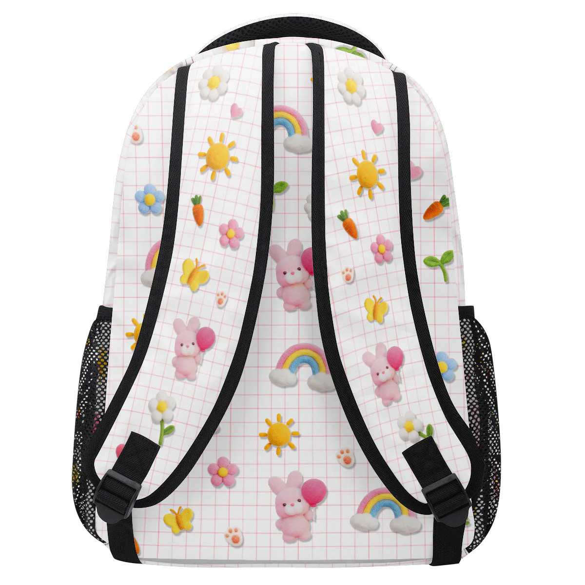 Fluffy Bunny Custom Alphabet - Personalized Backpack - Gift For Kids - Image 6