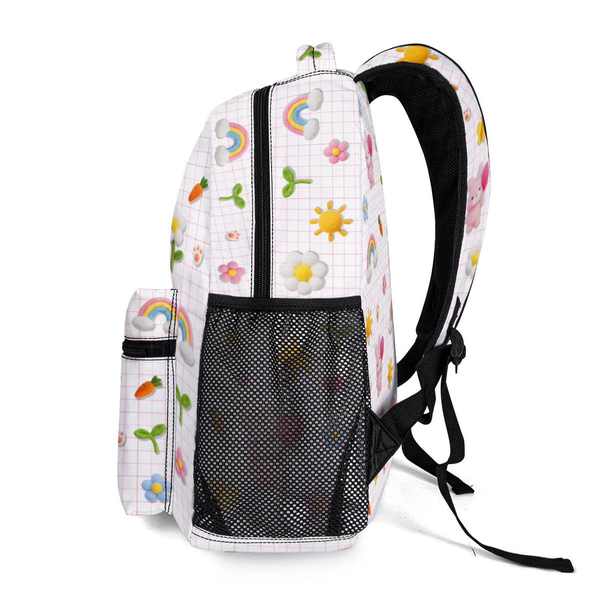 Fluffy Bunny Custom Alphabet - Personalized Backpack - Gift For Kids - Image 7