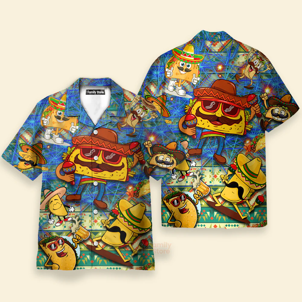 Food Let's Taco Bout How Awesome You Are Funny Hawaiian Shirt - Image 3